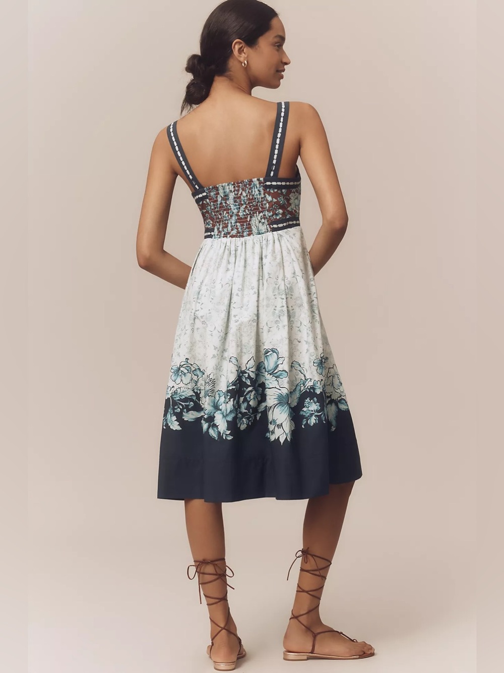 Maeve
Sleeveless Square-Neck Button-Front Midi Dress - Picture 3 of 9